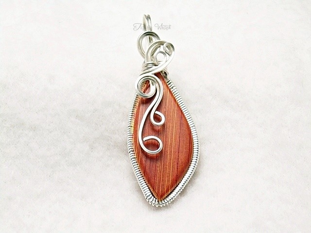 Red and Yellow Striped Thomsite Pendant