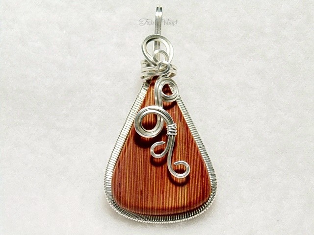 Yellow and Red Striped Thomsite Pendant