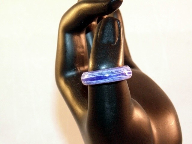 Purple and White Thomsite Ring (Size 8 1/2)
