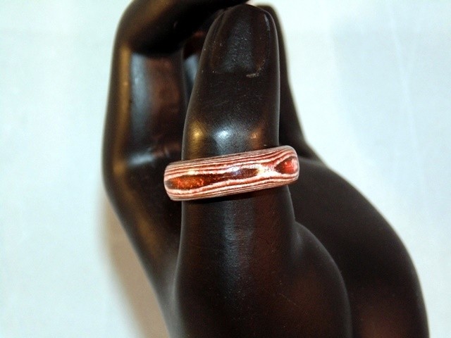 Orange and Brown Thomsite Ring (Size 10)