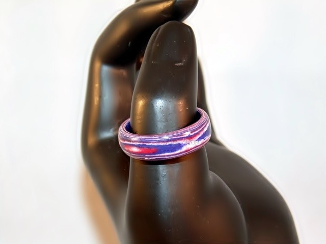 Red, White, and Blue Thomsite Ring (Size 10)
