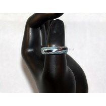 Black and Turquoise Thomsite Ring (Size 9)